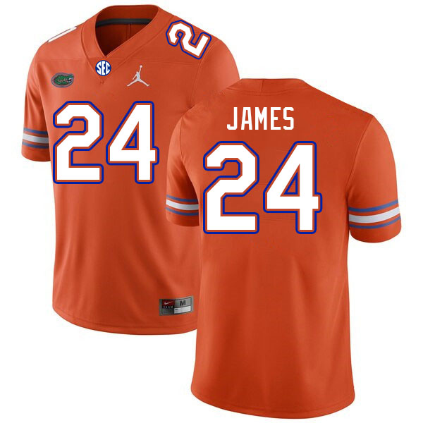 Men #24 Kamran James Florida Gators College Football Jerseys Stitched-Orange - Click Image to Close